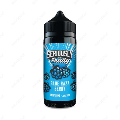 Seriously Fruity Blue Razz Berry E-Liquid | £11.99 | 888 Vapour | Doozy Vape Co Seriously Fruity Blue Razz Berry e-liquid is a juicy concoction of blue raspberries with a tangy twist! Seriously Fruity Blue Razz Berry by Doozy Vape Co is available in a 0mg