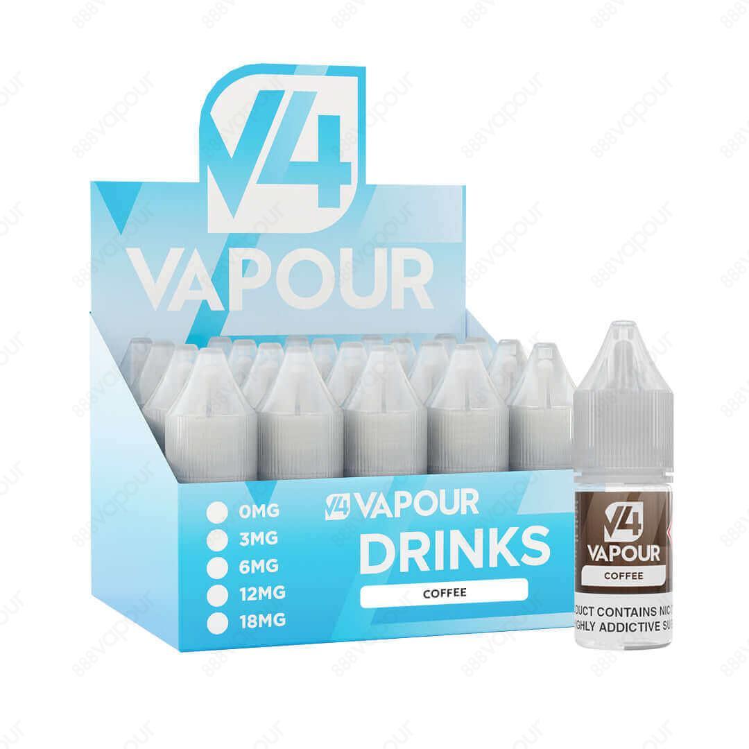 888 Vapour | V4 Vapour | Coffee 50/50 E-liquid | £2.50 | 888 Vapour | Coffee e-liquid by V4 Vapour is the ultimate coffee flavoured 50/50 e-liquid, which is perfect to use in any device. We'd highly recommend the V4 Vapour 50/50 e-liquid line for those wh
