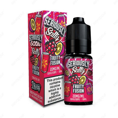 888 Vapour | Seriously Salty Soda Salts Fruit Fusion | £3.95 | 888 Vapour | At 888 Vapour we proudly introduce the Seriously Salty Soda Salts range by Doozy. Friuity Fusion blends the flavours of berries and citric fruits to a refreshingly nice nicotine s