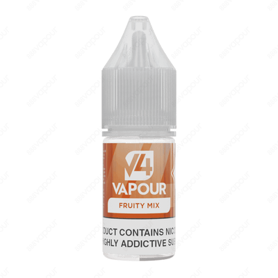 888 Vapour | V4 Vapour | Fruity Mix 50/50 E-liquid | £2.50 | 888 Vapour | Fruity Mix e-liquid by V4 Vapour is the ultimate fruity mix flavoured 50/50 e-liquid, which is perfect to use in any device. We'd highly recommend the V4 Vapour 50/50 e-liquid line