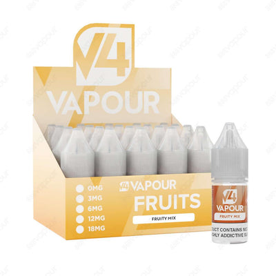 888 Vapour | V4 Vapour | Fruity Mix 50/50 E-liquid | £2.50 | 888 Vapour | Fruity Mix e-liquid by V4 Vapour is the ultimate fruity mix flavoured 50/50 e-liquid, which is perfect to use in any device. We'd highly recommend the V4 Vapour 50/50 e-liquid line