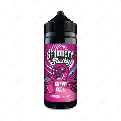 Seriously Slushy Grape Soda E-Liquid | £11.99 | 888 Vapour | Seriously Slushy Grape Soda E-Liquid combines sweet, dark grape with a refreshing soda flavour, perfect for an all day vape! Grape Soda by Seriously Slushy is available in a 0mg 100ml shortfill,