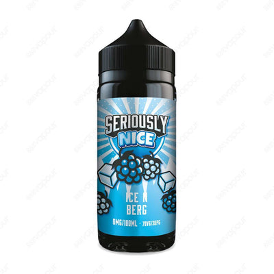 Seriously Nice Ice N Berg | £11.99 | 888 Vapour | Seriously Nice Ice N Berg E-Liquid is a refreshing flavour of wild berries infused with cool ice and a hint of aniseed. Ice N Berg by Seriously Nice is available in a 0mg 100ml shortfill, with space for tw