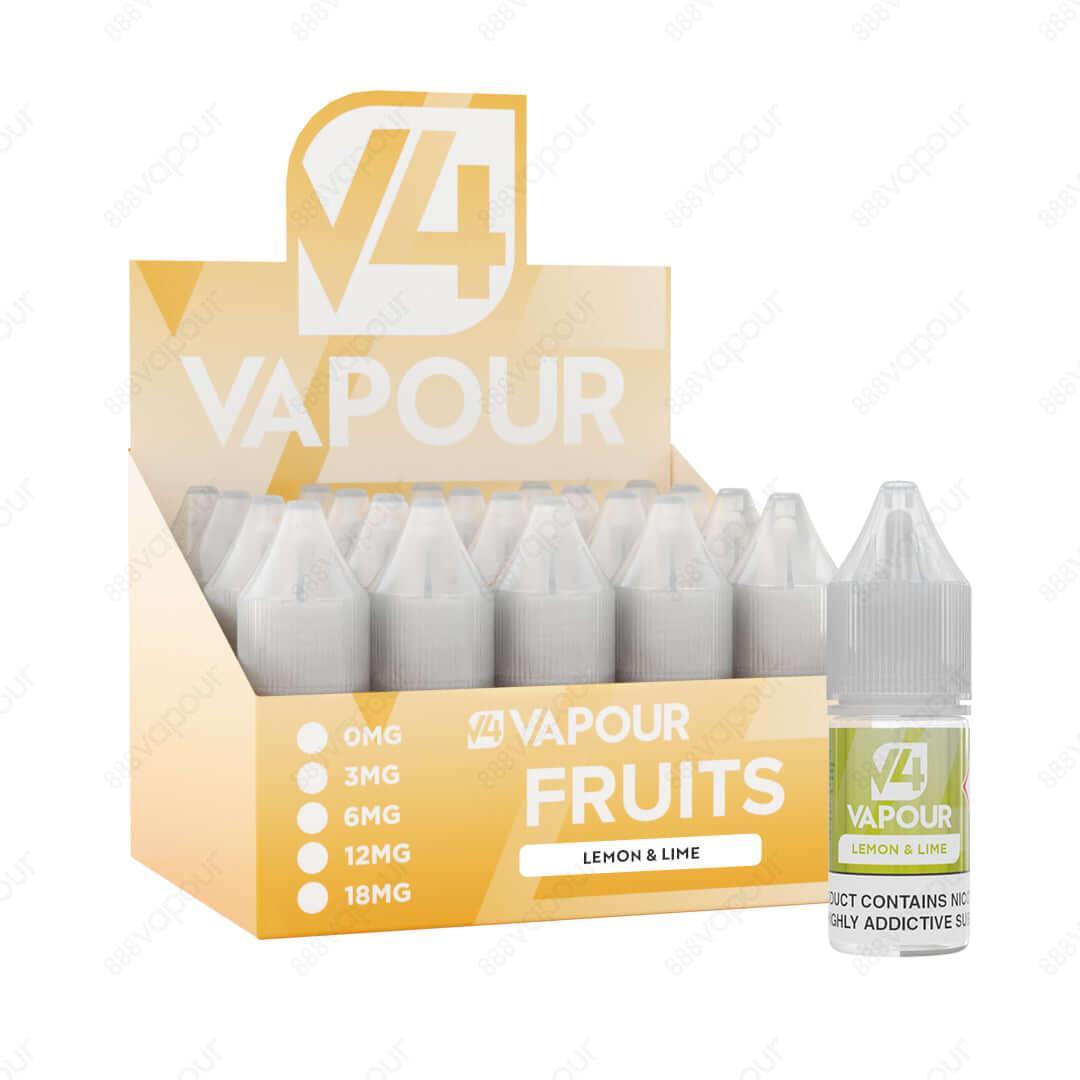 888 Vapour | V4 Vapour | Lemon & Lime 50/50 E-liquid | £2.50 | 888 Vapour | Lemon & Lime e-liquid by V4 Vapour is the ultimate lemon & lime flavoured 50/50 e-liquid, which is perfect to use in any device. We'd highly recommend the V4 Vapour 50/50 e-liquid