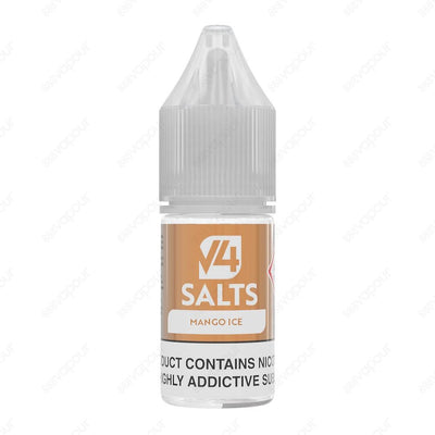 888 Vapour | V4 Vapour | Mango Ice Nicotine Salt | £2.50 | 888 Vapour | V4 Vapour Salt Mango Ice 10ml nicotine salt e-liquid is the ultimate Mango Ice flavoured e-liquid. Perfect for use in starter kits, pod systems and MTL tanks due to the 50VG/50PG rati