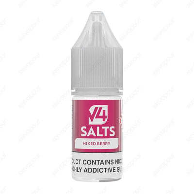888 Vapour | V4 Vapour | Mixed Berries Nicotine Salt | £2.50 | 888 Vapour | V4 Vapour Salt Mixed Berries 10ml nicotine salt e-liquid is the ultimate Mixed Berries flavoured e-liquid. Perfect for use in starter kits, pod systems and MTL tanks due to the 50