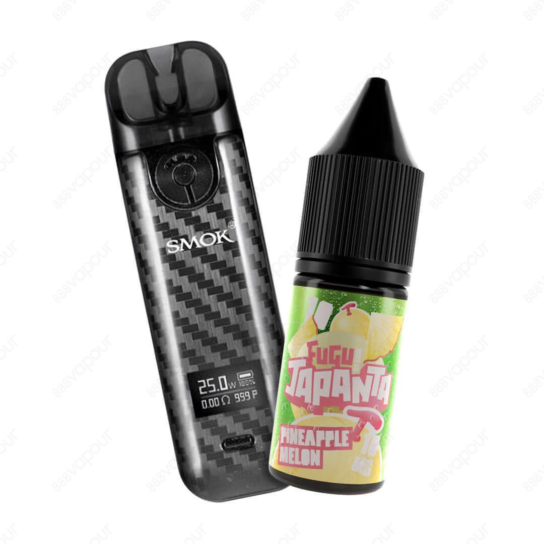 888 Vapour | SMOK Novo and JAPANTA Bundle - Pineapple Melon | £23.99 | 888 Vapour | SMOK and JAPANTA go perfectly together, so we have decided to bundle them together at 888 Vapour. SMOK Novo Pod Device by leading Vape pioneers SMOK are available at 888 V