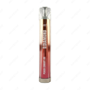 Vapes Bars Diamond 600 Peach Canary Ice Disposable Vape Kit | £4.99 | 888 Vapour | If you’re looking to make the switch to vaping but you’re not ready to invest in a full vape kit, then the Diamond 600 by Vapes Bars is the perfect choice! The Diamond 600