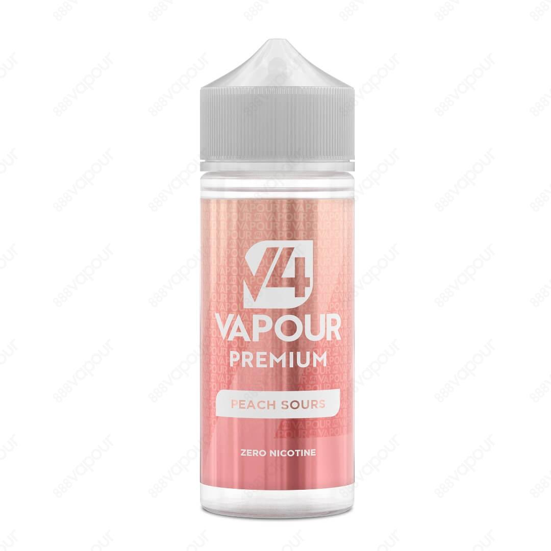 888 Vapour | V4 Vapour | Peach Sours 100ml Shortfill | £11.99 | 888 Vapour | V4 Vapour Premium Peach Sours is a delicious blend of sweet ripe peach balanced with a hint of sourness. This vibrant and fruity 100ml shortfill e-liquid is the perfect choice fo