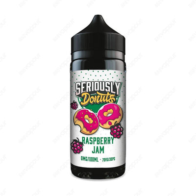 Seriously Donuts Raspberry Jam Shortfill E-liquid | £11.99 | 888 Vapour | Another popular choice, Raspberry Jam delivers a gorgeously sweet raspberry flavour blended with freshly baked donuts. This fruity dessert mix is perfect for any sub-ohm vapers look