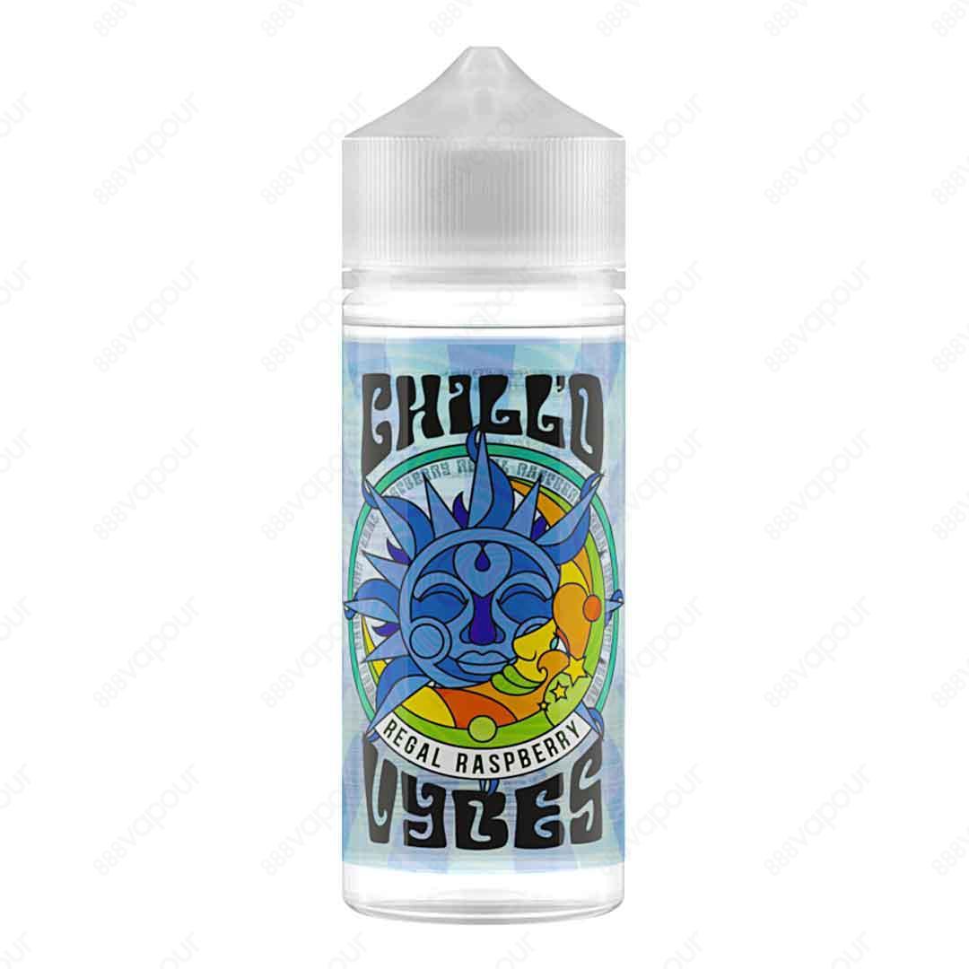 Vybes Chilld Regal Raspberry E-Liquid | £14.99 | 888 Vapour | Vybes Chilld Regal Raspberry e-liquid is a delicious, fresh raspberry flavour paired with a slight hint of cool menthol! Regal Raspberry by Vybes is available in a 0mg 100ml shortfill, with spa