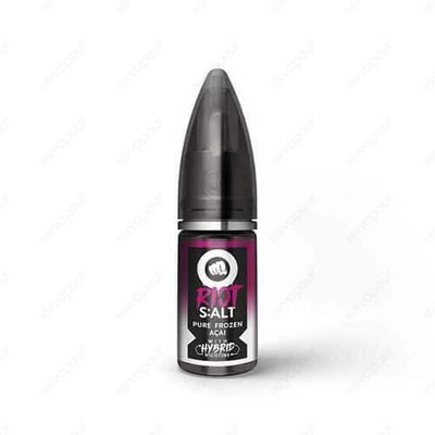 Riot Squad Pure Frozen Acai Salt E-Liquid | £3.95 | 888 Vapour | Riot Squad Pure Frozen Acai nicotine salt e-liquid is frozen acai berries smashed against a whisper of coolada! Riot Squad Salt is built on hybrid nicotine. This is a unique and innovative b