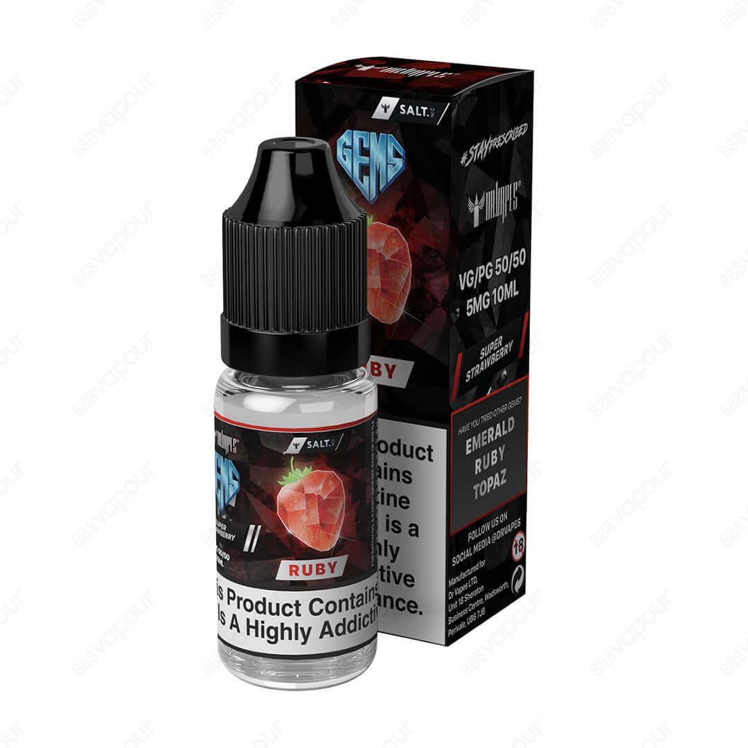 Dr Vapes Salt Gem Series Ruby - 888 Vapour | £3.95 | 888 Vapour | Dr Vapes Salts Ruby - Handpicked Ripe Strawberry Flavour Looking for a delicious and juicy e-liquid? Look no further than Dr Vapes Salts Ruby. This e-liquid features a festival of ripe, jui