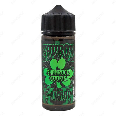 Sadboy Shamrock Cookie E-Liquid | £10.00 | 888 Vapour | Sadboy Shamrock Cookie e-liquid has the luck of the Irish with a deliciously minty creamy milkshake combined with flavourful and sweet crumbly cookie pieces. This vape is smooth to vape with sweet to