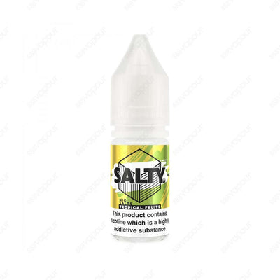 Saltyv Tropical Fruits Salt E-Liquid | £2.50 | 888 Vapour | Saltyv Tropical Fruits nicotine salt e-liquid is a mashup of Carribean mango, guava and pineapple. Salt nicotine is made from the same nicotine found within the tobacco plant leaf but requires a