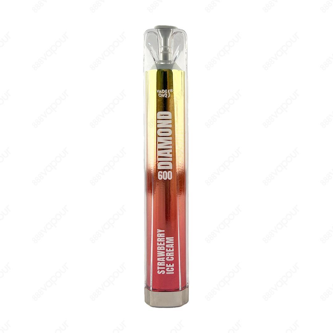 Vapes Bars Diamond 600 Strawberry Ice Cream Disposable Vape Kit | £4.99 | 888 Vapour | If you’re looking to make the switch to vaping but you’re not ready to invest in a full vape kit, then the Diamond 600 by Vapes Bars is the perfect choice! The Diamond