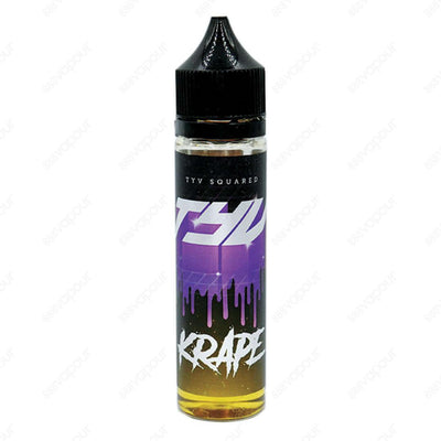 TYV Squared Krape E-Liquid | £9.99 | 888 Vapour | TYV Squared Krape e-liquid is a combination of grape and marshmallow. Krape by TYV Squared is available in a 100ml 0mg shortfill, with space to add two 10ml 18mg nicotine shots to create 120ml of 3mg stren