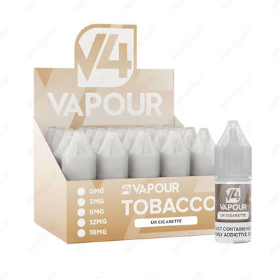 888 Vapour | V4 Vapour UK Cigarette 50/50 E-liquid | £2.50 | 888 Vapour | UK Cig e-liquid by V4 Vapour is the ultimate tobacco flavoured 50/50 e-liquid, which is perfect to use in any device. We'd highly recommend the V4 Vapour 50/50 e-liquid line for tho