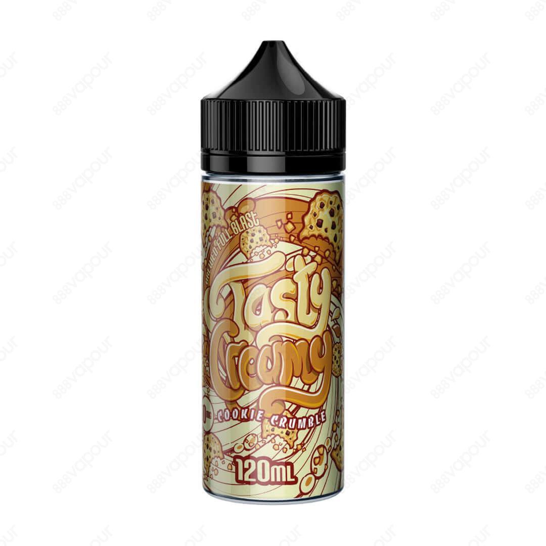 Tasty Fruity Cookie Crumble E-Liquid | £11.99 | 888 Vapour | Tasty Creamy Cookie Crumble e-liquid is a chocolate chip cookie complemented with smooth milk. Cookie Crumble by Tasty Creamy is available in a 0mg 100ml shortfill, with space for two 10ml 18mg