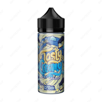 Tasty Fruity Blue Goddess E-Liquid | £11.99 | 888 Vapour | Tasty Creamy Blue Goddess e-liquid is delicious layers of vanilla cheesecake, infused with sweet buttercream and fresh blueberries. Blue Goddess by Tasty Creamy is available in a 0mg 100ml shortfi