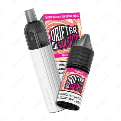 3500 Puffs Aspire R1 with Peach Ice 10mg | £10.00 | 888 Vapour | 888 Vapour proudly introduce the 3500 Puffs Drifter Bar Salts with the BRAND NEW Aspire R1 Device in 14 flavours for just £10!