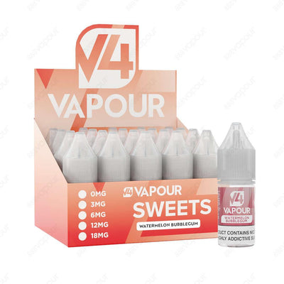888 Vapour | V4 Vapour | Watermelon Bubblegum 50/50 E-liquid | £2.50 | 888 Vapour | Watermelon Bubblegum e-liquid by V4 Vapour is the ultimate watermelon bubblegum flavoured 50/50 e-liquid, which is perfect to use in any device. We'd highly recommend the