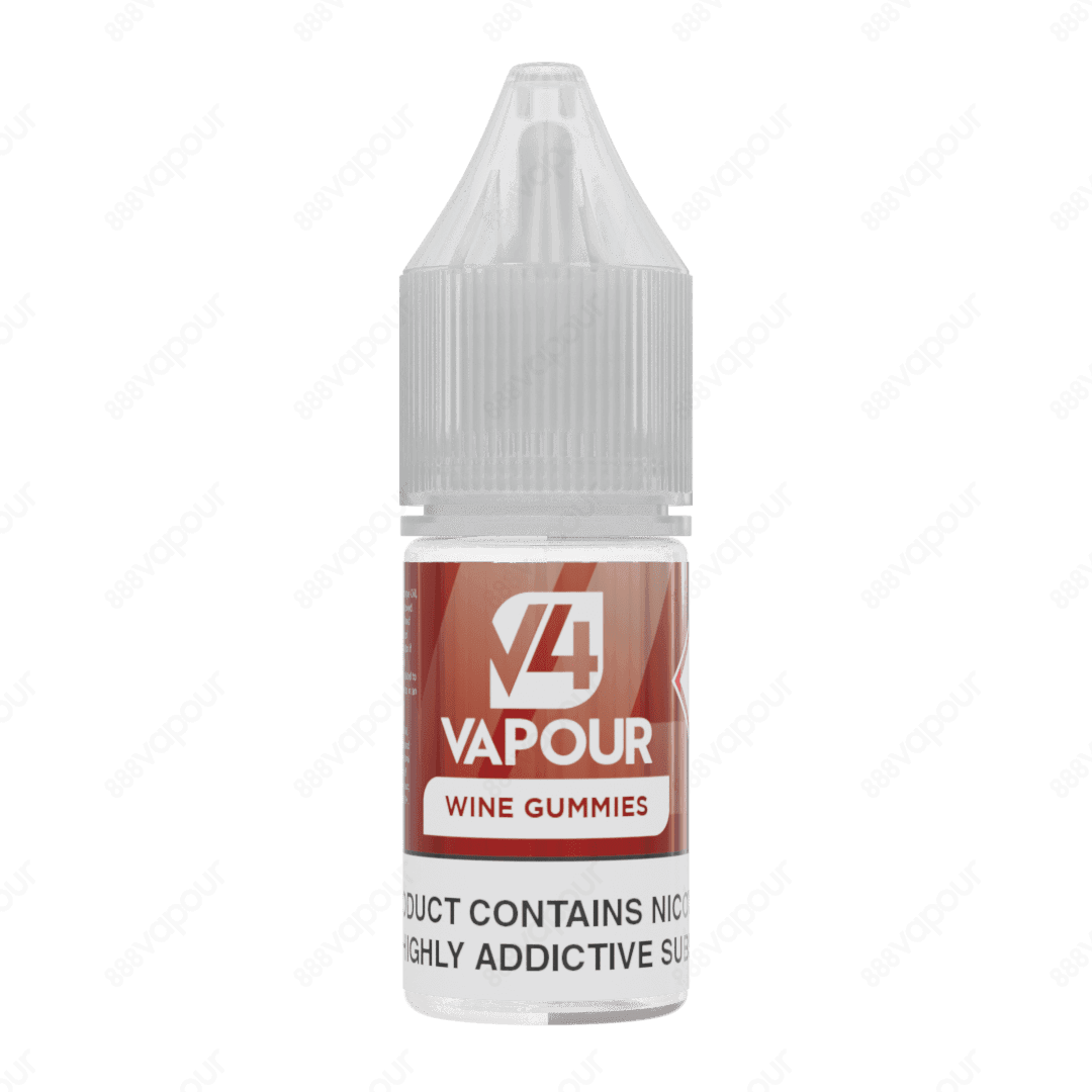 888 Vapour | V4 Vapour | Wine Gummies 50/50 E-liquid | £2.50 | 888 Vapour | Wine Gummies e-liquid by V4 Vapour is the ultimate wine gummies flavoured 50/50 e-liquid, which is perfect to use in any device. We'd highly recommend the V4 Vapour 50/50 e-liquid
