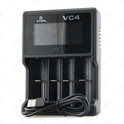 VC4 4 Bay Charger | £19.99 | 888 Vapour | The XTAR VC4 is an e-cigarette battery charger which combines intelligent design and safety to provide with a truly high-level device. The 4 bay design means you can charge a variety of different battery sizes at