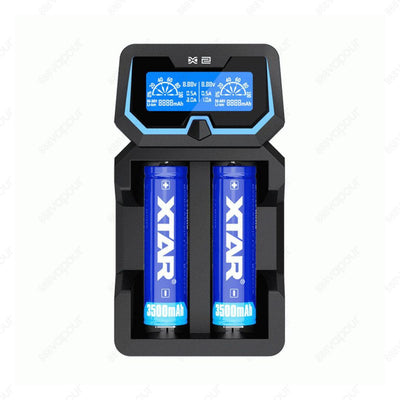 X2 2 Bay Charger | £19.99 | 888 Vapour | The XTAR X2 is a dual bay smart charger for Li-ion, Ni-MH and Ni-CD chemistries. This versatile charger features two independent battery slots, which will charge according to the appropriate charging current. Like