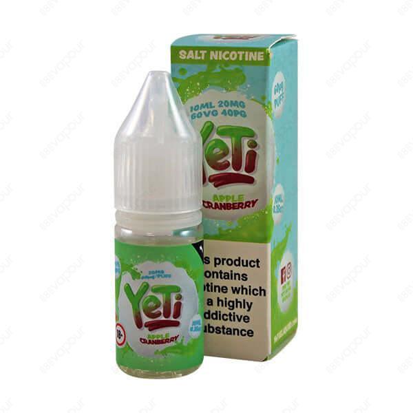 Yeti Apple Cranberry Salt E-Liquid | £3.95 | 888 Vapour | Yeti Apple Cranberry nicotine salt e-liquid is a delicious nic salt featuring the juicy and fruity flavours of citrus green apples combined with sweet tangy cranberries. Salt nicotine is made from
