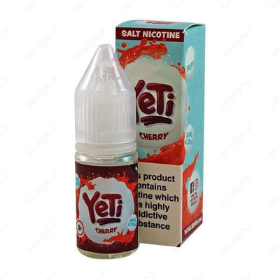 Yeti Cherry Salt E-Liquid | £3.95 | 888 Vapour | Yeti Cherry nicotine salt e-liquid is a delicious nic salt featuring the fruity flavours of sweet-sharp cherries. This vape not only tastes great but it has an aroma to match. Salt nicotine is made from the