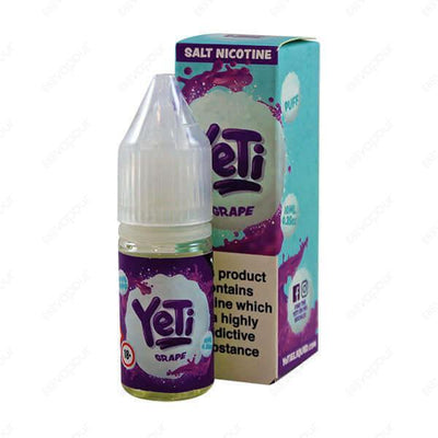 Yeti Grape Salt E-Liquid | £3.95 | 888 Vapour | Yeti Grape nicotine salt e-liquid is a delicious nic salt featuring sweet-sharp flavours of white and red grapes smashed together creating this refreshing vape. Salt nicotine is made from the same nicotine f