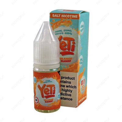 Yeti Orange Mango Salt E-Liquid | £3.95 | 888 Vapour | Yeti Orange Mango nicotine salt e-liquid is a delicious nic salt featuring a sweet combination of tangy tropical mango combined with succulent citrus oranges. Salt nicotine is made from the same nicot