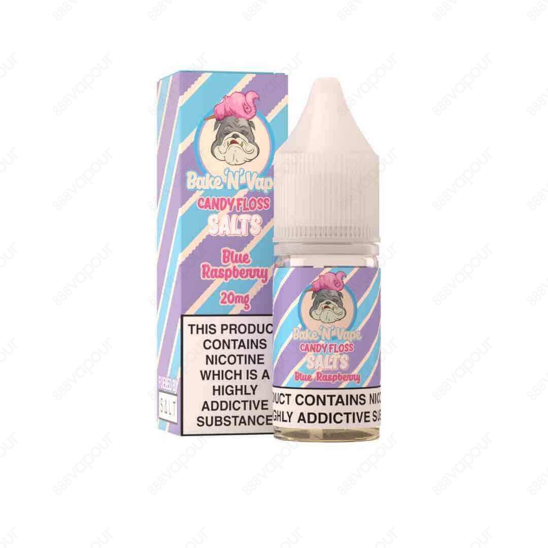 Bake 'N' Vape Blue Raspberry Candy Floss Salt E-Liquid | £3.99 | 888 Vapour | Bake 'N' Vape Blue Raspberry Candy Floss nicotine salt e-liquid is candy floss with the taste of blue raspberries! Salt nicotine is made from the same nicotine found within the