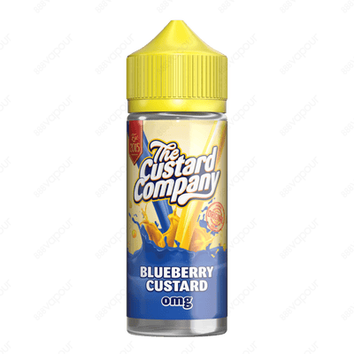 The Custard Company Blueberry Custard E-Liquid | £10.00 | 888 Vapour | The Custard Company Blueberry Custard e-liquid is blueberries mashed into a pool of creamy rich vanilla custard striking the exact balance that you are looking for. This e-liquid is pa