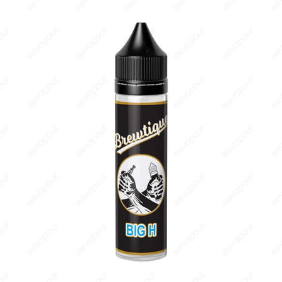 Brewtique Big H E-liquid | £5.00 | 888 Vapour | Brewtique Big H E-Liquid is a delicious infusion of fruity undertones and a crystal cool ice kick. Big H by Brewtique is available in a 0mg 50ml shortfill, with space for one 10ml 18mg nicotine shot to creat