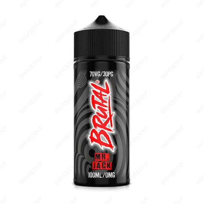BRUTAL Juice Mr Jack 120ml Shortfill Eliquid | £14.99 | 888 Vapour | BRUTAL Eliquids have arrived at 888 Vapour. The Mr Jack 120ml Shortfill eliquid contains zero nicotine and has the space for several nicotine shots to mix with this shortfill eliquid to