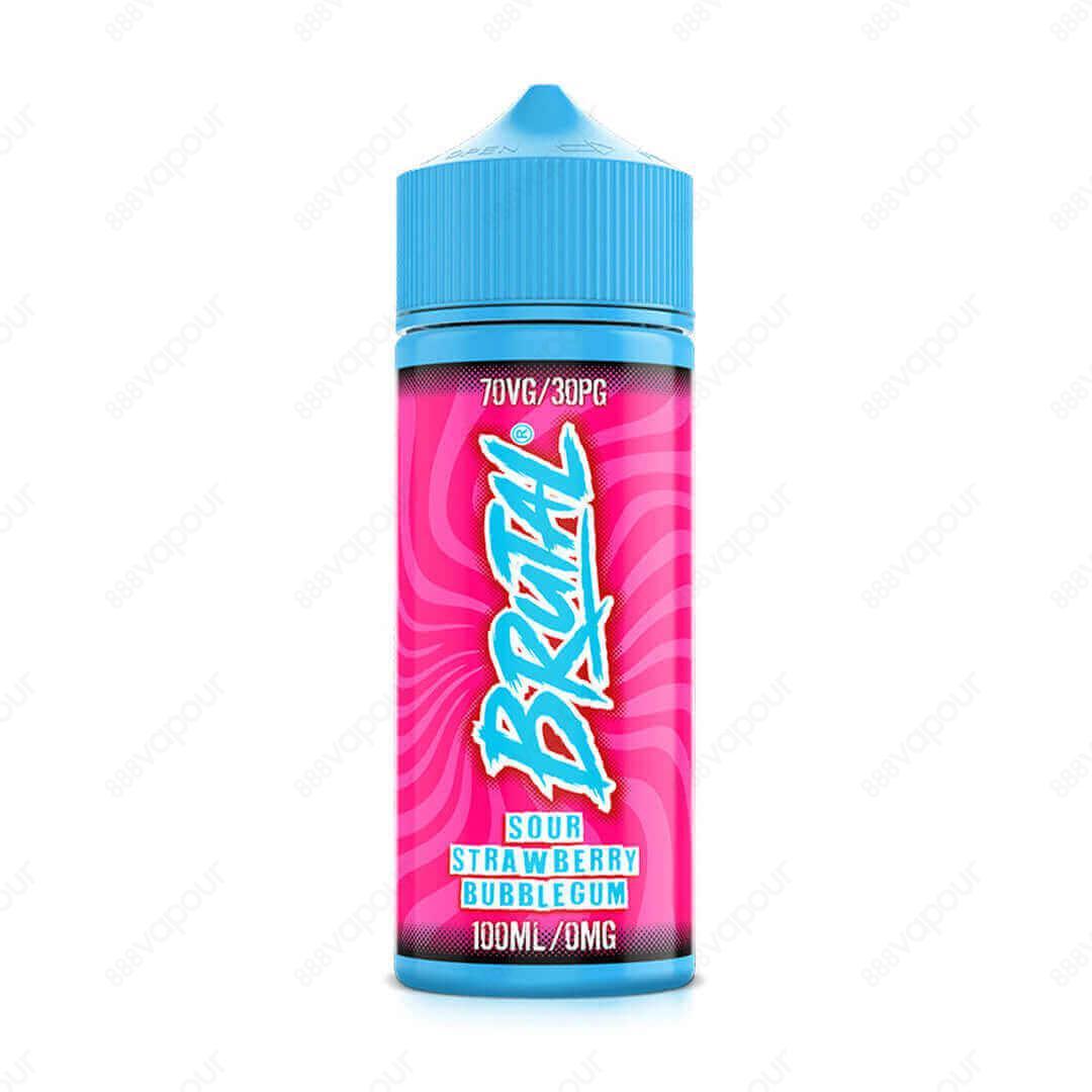 BRUTAL Juice Sour Strawberry Bubblegum 120ml Shortfill Eliquid | £14.99 | 888 Vapour | BRUTAL Eliquids Sour Strawberry Bubblegum Shortfill Eliquid is the perfect vaping accompaniment for those with a sweet tooth. This gorgeous tasting eliquid combines the