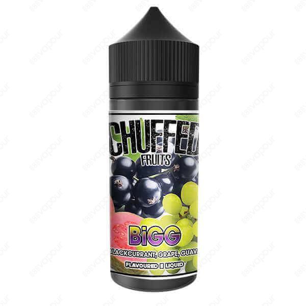 Chuffed Fruits BiGG E-Liquid | £7.00 | 888 Vapour | Chuffed Fruits BiGG e-liquid is an amazing blend of ripe blackcurrants, grapes and guava that will surely satisfy the taste buds. BiGG by Chuffed is available in a 0mg 100ml shortfill, with space to add