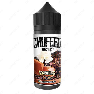 Chuffed Tobacco Vanilla Carabacco E-Liquid | £7.00 | 888 Vapour | Chuffed Tobacco Vanilla Carabacco e-liquid is a highly desirable and indulgent vape featuring notes of sweet caramel, delicate vanilla and aromatic tobacco. Vanilla Carabacco by Chuffed is