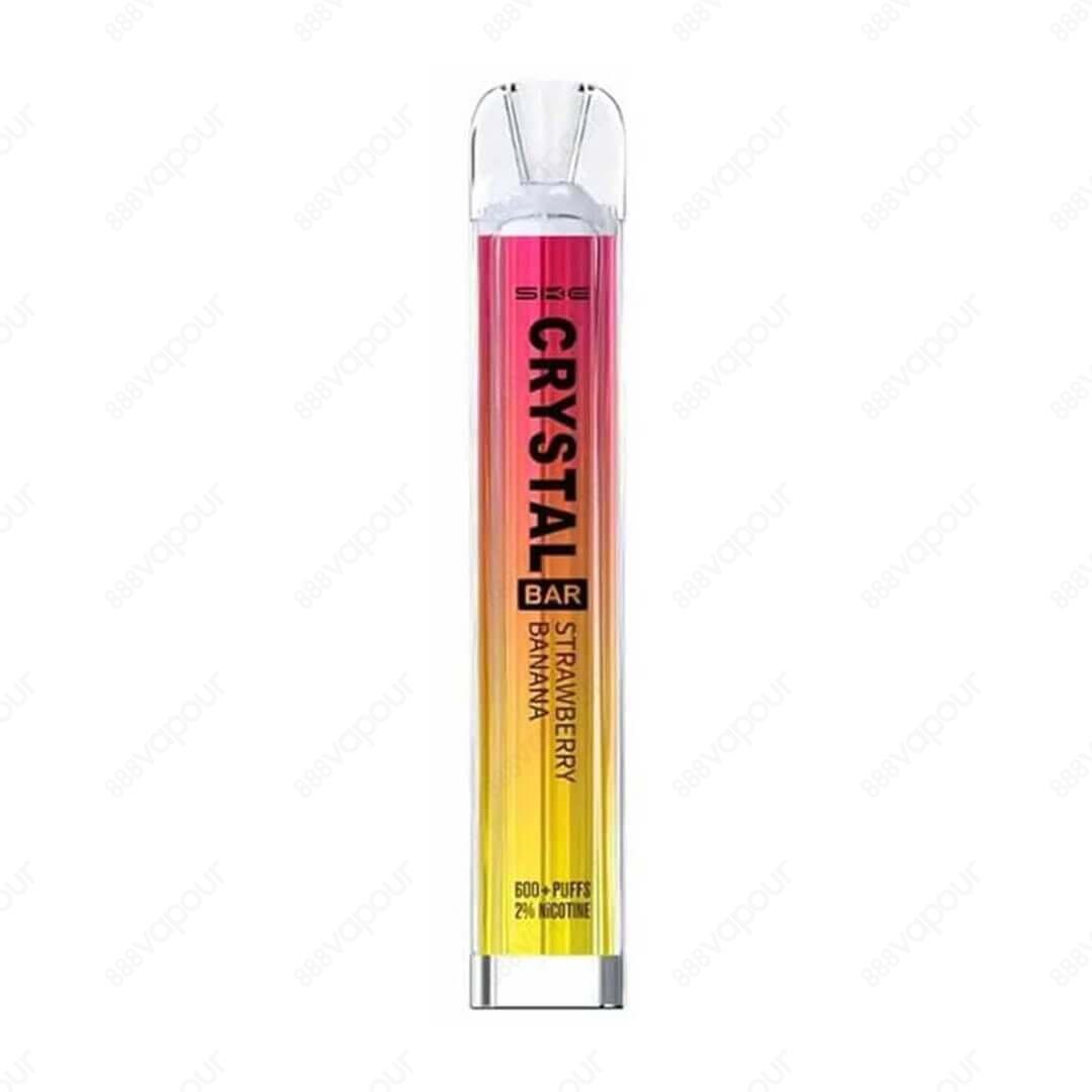 CRYSTAL Bar Strawberry Banana Disposable | 888 Vapour | £4.99 | 888 Vapour | Crystal Bar Strawberry Banana combines fresh and juicy strawberries with the ripest of bananas to bring a delicate fruity flavour to every puff. The Crystal Bar Strawberry Banana