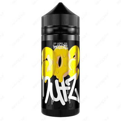 Doe Nutz Custard E-Liquid | £11.99 | 888 Vapour | Doe Nutz Custard e-liquid is a doughnut filled with vanilla custard. Custard by Doe Nutz is available in a 100ml 0mg shortfill, with space to add two 10ml 18mg nicotine shots to create 120ml of 3mg strengt