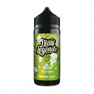 Doozy Legends - Apple Chews 120ml Shortfill | £14.99 | 888 Vapour | 888 Vapour proudly serve the finest of E-Liquids, so we are pleased to introduce the Doozy Legends range by Doozy. Combining the worlds favourite drinks, fruits and desserts to a mouthwat