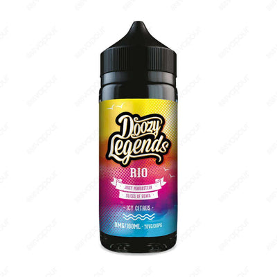 Doozy Legends - Rio 120ml Shortfill | £14.99 | 888 Vapour | 888 Vapour proudly serve the finest of E-Liquids, so we are pleased to introduce the Doozy Legends range by Doozy. Combining the worlds favourite drinks, fruits and desserts to a mouthwatering fl
