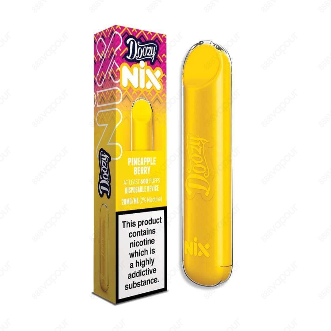 Doozy Nix Disposable - Pineapple Berry | £1.99 | 888 Vapour | Introducing the Doozy Vape Co Nix Disposables. Bringing the unbeatable flavours from Doozy Liquids to a 600 puff disposable device, giving you the perfect vape experience without the need to ch