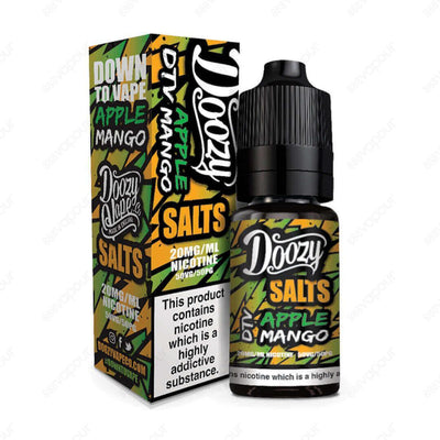 Doozy Salts Apple Mango Salt E-Liquid | £3.95 | 888 Vapour | Doozy Salts Apple Mango combines crisp, juicy apples and exotic mango. A perfect all day flavour!Salt nicotine is made from the same nicotine found within the tobacco plant leaf but requires a d