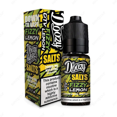 Doozy Salts Fizzy Lemon Salt E-Liquid | £3.95 | 888 Vapour | Doozy Salts Fizzy Lemon is a delicious mix of sweet candy and fizzy lemon sherbet, the perfect refreshing flavour! Salt nicotine is made from the same nicotine found within the tobacco plant lea