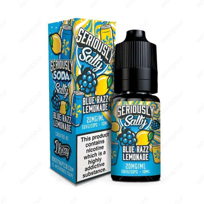 Doozy Soda Salts Blue Razz Lemonade Salt E-Liquid | £3.95 | 888 Vapour | Doozy Soda Salts Blue Razz Lemonade infuses sweet blue raspberry and fizzy lemonade.Salt nicotine is made from the same nicotine found within the tobacco plant leaf but requires a di
