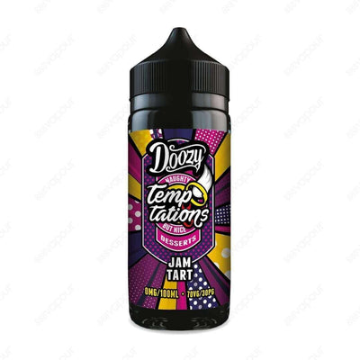 Doozy Temptations Jam Tart Shortfill E-liquid | £11.99 | 888 Vapour | Doozy Vape Co Temptations Jam Tart is a sweet, pastry topped with delicious, thick blueberry jam.Temptations Jam Tart is available in a 0mg 100ml shortfill, with space for two 10ml 18mg
