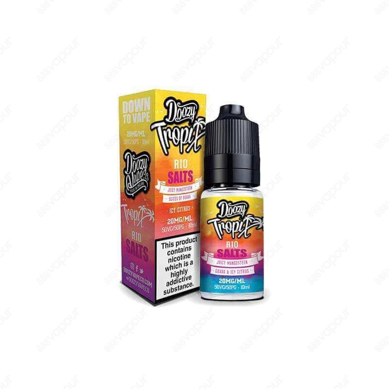 Doozy Tropix Rio Salt E-Liquid | £3.95 | 888 Vapour | Doozy Vape Co Tropix Rio salt e-liquid is an exotic fusion of juicy mangosteen and slices of guava with a splash of icy citrus. One thing is for sure, this magical medley will take your breath away! Sa